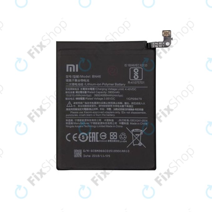 redmi note 6 battery model number