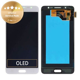 Samsung Galaxy J5 J510FN (2016) - LCD Display + Touchscreen Front Glas (White) - GH97-18792C, GH97-19466C, GH97-18962C, GH97-19467C Genuine Service Pack