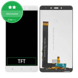 Xiaomi Redmi Note 4 (Mediatek) - LCD Display + Touchscreen Front Glas (White) TFT