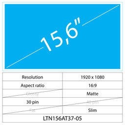 HP EliteBook 755 G1 15.6 LCD Slim Matte 30 Pin Full HD