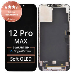 Apple iPhone 12 Pro Max - LCD Display + Touchscreen Front Glas + Rahmen Original Refurbished