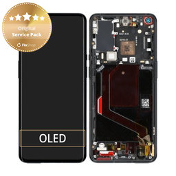 OnePlus 9 Pro - LCD Display + Touchscreen Front Glas + Rahmen (Stellar Black) - 1001100044 Genuine Service Pack