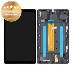 Samsung Galaxy Tab A7 Lite LTE T225 - LCD Display + Touchscreen Front Glas + Rahmen (Gray) - GH81-20632A Genuine Service Pack