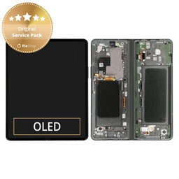 Samsung Galaxy Z Fold 3 F926B - LCD Display + Touchscreen Front Glas + Rahmen (Phantom Green) - GH82-26283B Genuine Service Pack