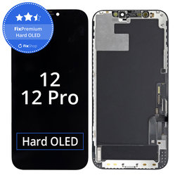 Apple iPhone 12, 12 Pro - LCD Display + Touchscreen Front Glas + Rahmen Hard OLED FixPremium