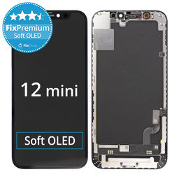 Apple iPhone 12 Mini - LCD Display + Touchscreen Front Glas + Rahmen Soft OLED FixPremium