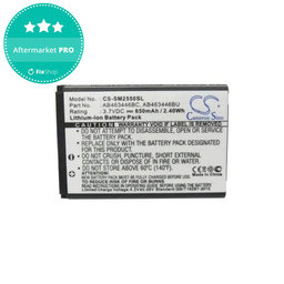 Samsung C3300 - Akku Batterie AB463446BC, AB463446BU 650mAh HQ