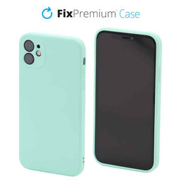 FixPremium - Silikonhülle für iPhone 11, light cyan