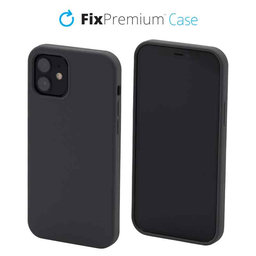 FixPremium - Silikonhülle für iPhone 12, space grey