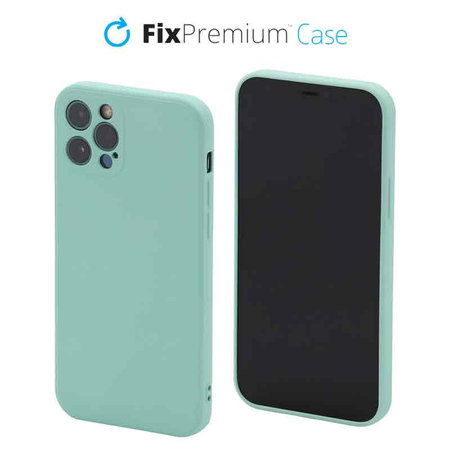 FixPremium - Silikonhülle für iPhone 12 Pro, light cyan