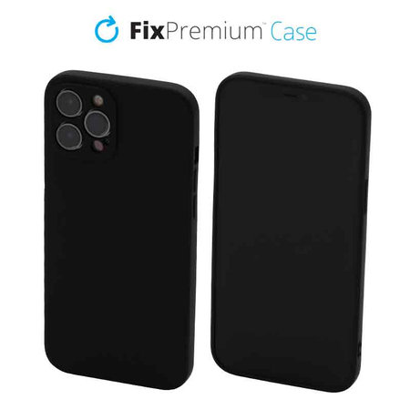 FixPremium - Silikonhülle für iPhone 12 Pro Max, schwarz