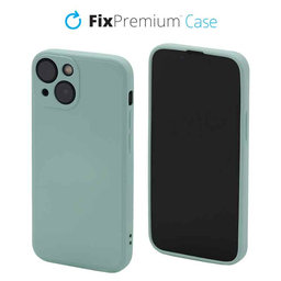 FixPremium - Silikonhülle für iPhone 13 mini, light cyan