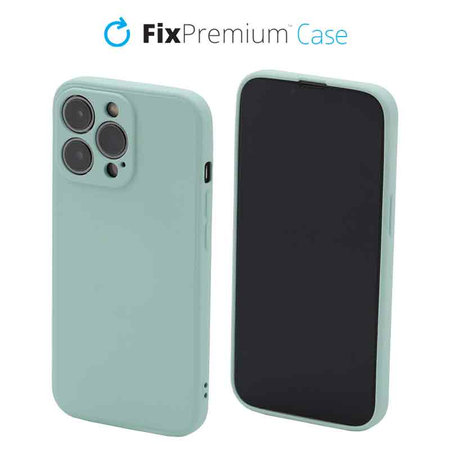 FixPremium - Silikonhülle für iPhone 13 Pro, light cyan