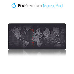 FixPremium - Maus und Tastatur Pad mit Kartenthema, schwarz