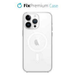 FixPremium - Silikonhülle mit MagSafe für iPhone 14 Pro Max, transparent