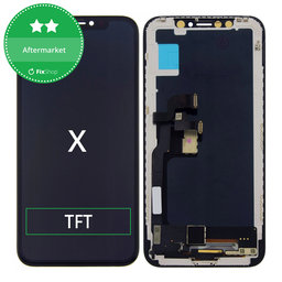 Apple iPhone X - LCD Display + Touchscreen Front Glas + Rahmen TFT