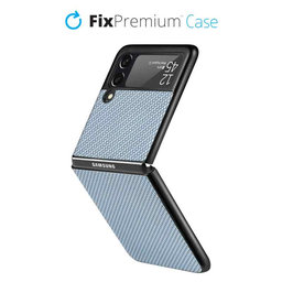 FixPremium - Carbon Hülle für Samsung Galaxy Z Flip 3, blau