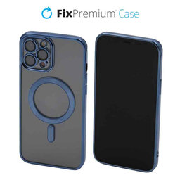 FixPremium - Kristall Hülle mit MagSafe für iPhone 12 Pro Max, blau