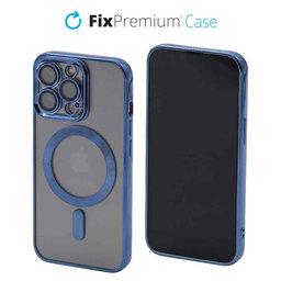 FixPremium - Kristall Hülle mit MagSafe für iPhone 14 Pro, blau