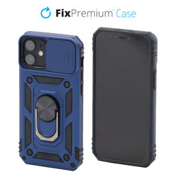 FixPremium - CamShield Hülle für iPhone 12 mini, blau