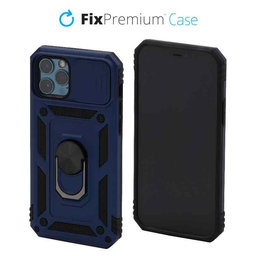 FixPremium - CamShield Hülle für iPhone 12 und 12 Pro, blau