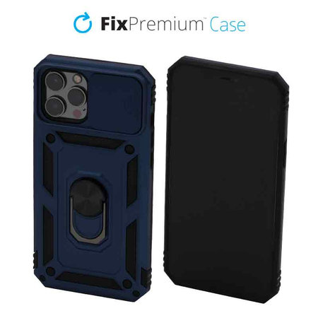 FixPremium - CamShield Hülle für iPhone 12 Pro Max, blau