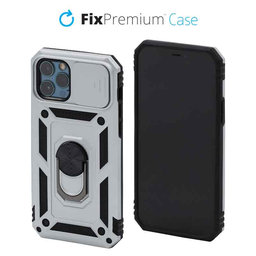 FixPremium - CamShield Hülle für iPhone 12 und 12 Pro, weiß