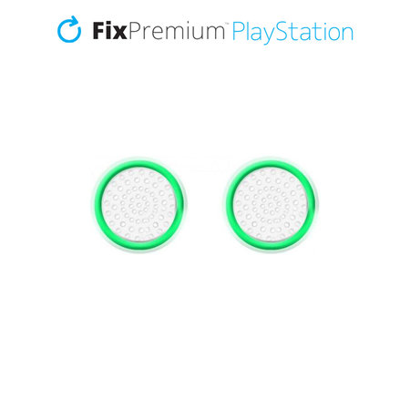 FixPremium - PS4/PS5 Controller Grip Caps - 2er-Set, transparent grün