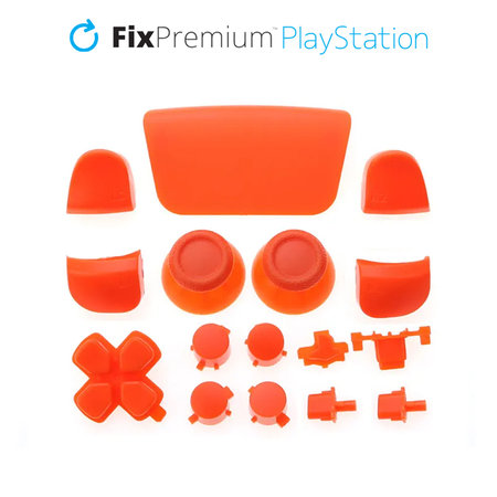 FixPremium - Dekorative Elemente für PS5 DualSense, orange