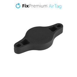 FixPremium - Halter für Apple AirTag auf einem Fahrrad, schwarz