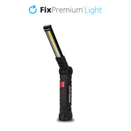 FixPremium - LED Camping-Taschenlampe, schwarz