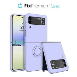 FixPremium - Hülle Ring für Samsung Galaxy Z Flip 4, lila