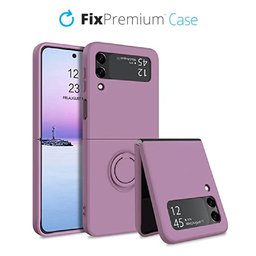 FixPremium - Hülle Ring für Samsung Galaxy Z Flip 4, lila