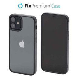 FixPremium - Hülle Invisible für iPhone 12 mini, schwarz