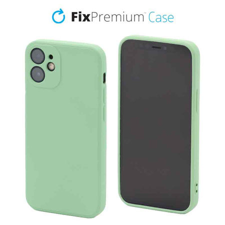 FixPremium - Hülle Rubber für iPhone 12 mini, grün