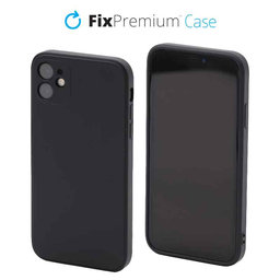 FixPremium - Hülle Rubber für iPhone 11, schwarz