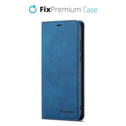 FixPremium - Hülle Business Wallet für iPhone 13 und 14, blau