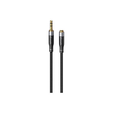 Elough - Jack 3.5mm (F) / Jack 3.5mm (M) AUX Kabel (1m), schwarz