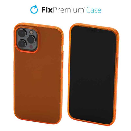 FixPremium - Hülle Clear für iPhone 14 Pro Max, orange