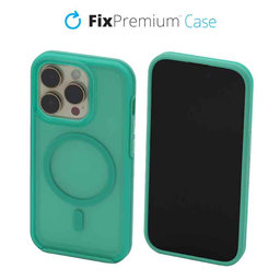 FixPremium - Hülle Clear s MagSafe für iPhone 14 Pro, mint blue