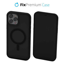 FixPremium - Hülle Clear s MagSafe für iPhone 13 Pro, frost black