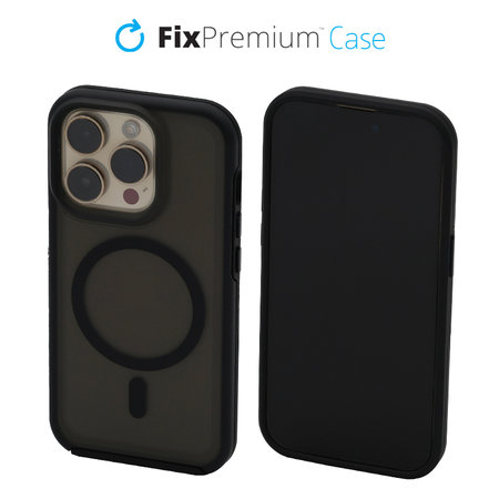 FixPremium - Hülle Clear s MagSafe für iPhone 14 Pro, frost black