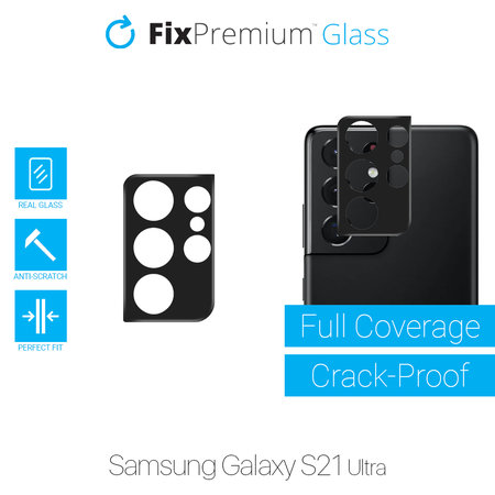 FixPremium Glass - Gehärtetes Glas für die rückwärtige Kameralinse für Samsung Galaxy S21 Ultra