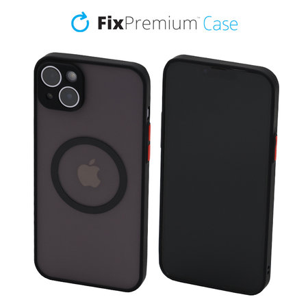 FixPremium - Hülle Matte mit MagSafe für iPhone 13 mini, schwarz