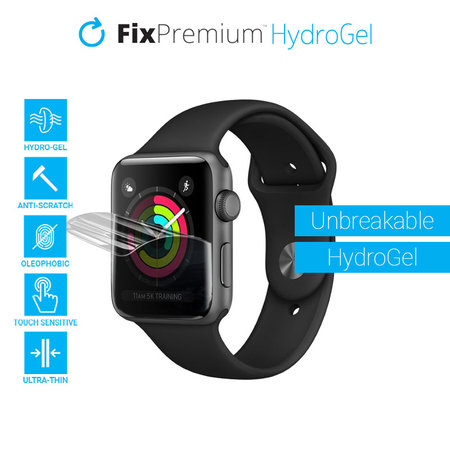 FixPremium - Unbreakable Screen Protector für Apple Watch 1, 2, 3 (38mm)