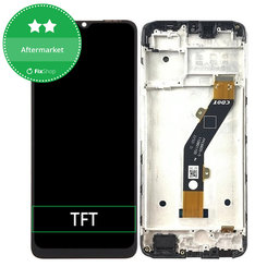 Infinix Smart 7 HD X6516 - LCD Display + Touchscreen Front Glas + Rahmen (Ink Black) TFT