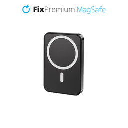 FixPremium - MagSafe PowerBank mit Ständer 5000mAh, schwarz