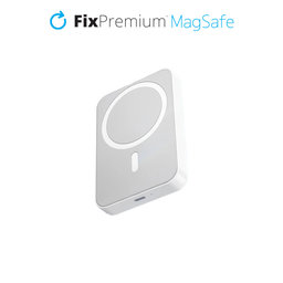 FixPremium - MagSafe PowerBank mit Ständer 5000mAh, weiss
