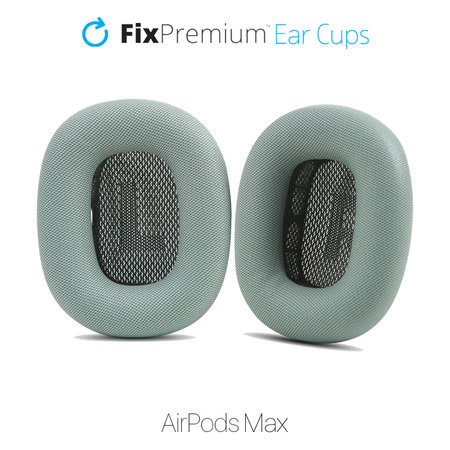 FixPremium - Ersatz-Ohrpolster für Apple AirPods Max (Eco-Leather), grün