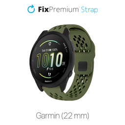 FixPremium - Universal-Silikonarmband für Garmin (22mm), grün